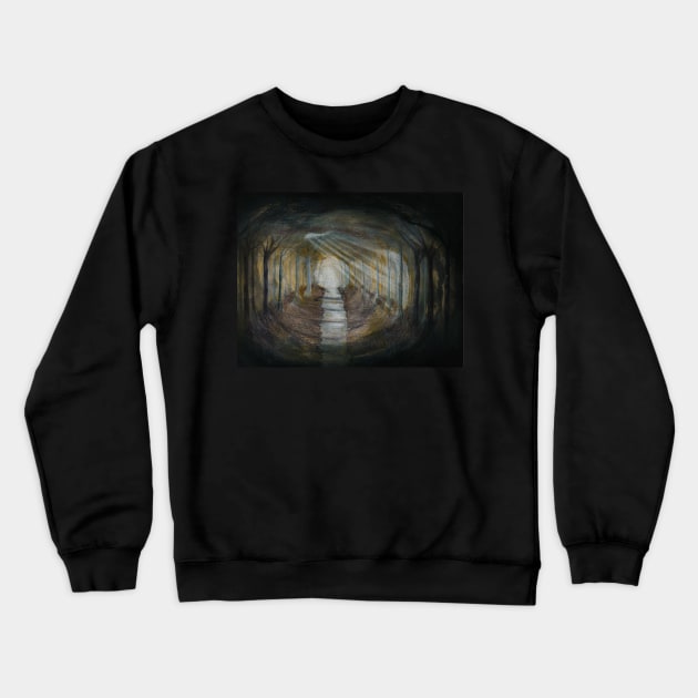 Into the Woods Crewneck Sweatshirt by teenamarie23art